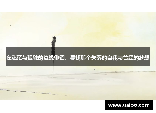 在迷茫与孤独的边缘徘徊，寻找那个失落的自我与曾经的梦想